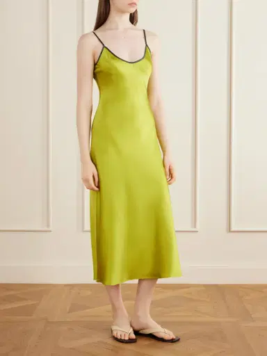 Comme Si Silk-charmeuse Midi Dress | Thumbnail 2 Comme Si Silk-charmeuse Midi Dress | Thumbnail 2