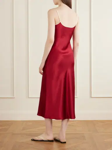 Comme Si Bias Slip Silk-charmeuse Slip Midi Dress | Thumbnail 4 Comme Si Bias Slip Silk-charmeuse Slip Midi Dress | Thumbnail 4