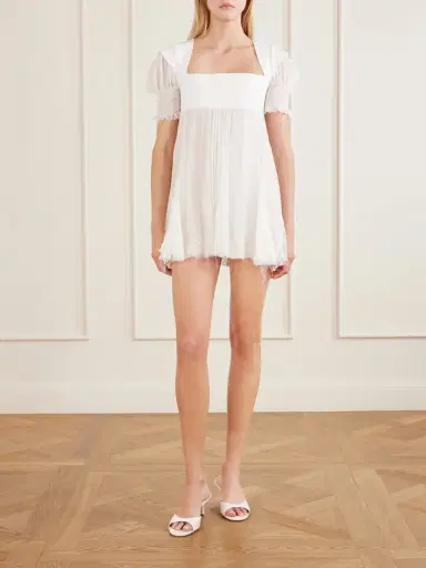 Dilara Findikoglu Girl In A Room Lace-trimmed Silk Mini Dress | Thumbnail 2 Dilara Findikoglu Girl In A Room Lace-trimmed Silk Mini Dress | Thumbnail 2