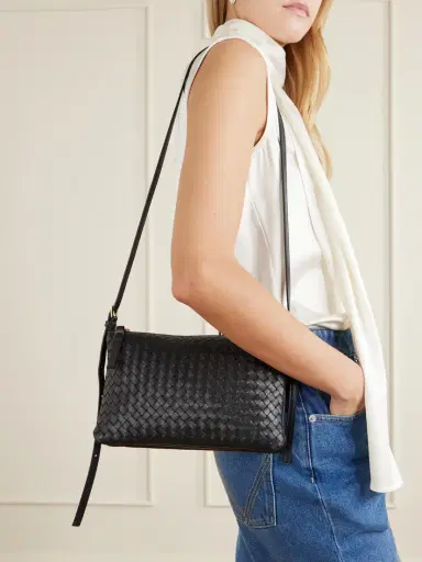 Bottega Veneta Intrecciato Piccolo Leather Medium Pouch | Thumbnail 2 Bottega Veneta Intrecciato Piccolo Leather Medium Pouch | Thumbnail 2