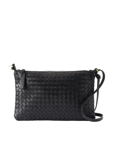 Bottega Veneta Intrecciato Piccolo Leather Medium Pouch | Thumbnail 1 Bottega Veneta Intrecciato Piccolo Leather Medium Pouch | Thumbnail 1