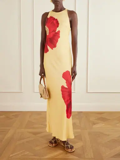 Farm Rio Floral-print Satin Maxi Dress | Thumbnail 2 Farm Rio Floral-print Satin Maxi Dress | Thumbnail 2