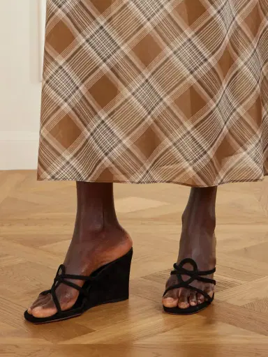 Maryam Nassir Zadeh 70 Opera Suede Wedge Sandals | Thumbnail 2 Maryam Nassir Zadeh 70 Opera Suede Wedge Sandals | Thumbnail 2