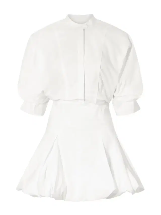 Effie Bubble Pleated Cotton-blend Poplin Mini Dress Effie Bubble Pleated Cotton-blend Poplin Mini Dress