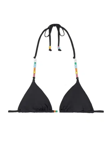 Staud Lido Embellished Triangle Bikini Top | Thumbnail 1 Staud Lido Embellished Triangle Bikini Top | Thumbnail 1