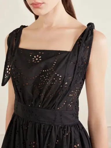 Matteau Broderie Apron Broderie Anglaise Cotton Midi Dress | Thumbnail 4 Matteau Broderie Apron Broderie Anglaise Cotton Midi Dress | Thumbnail 4