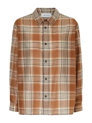 Matteau Checked Cotton-voile Shirt | Thumbnail 1 Matteau Checked Cotton-voile Shirt | Thumbnail 1