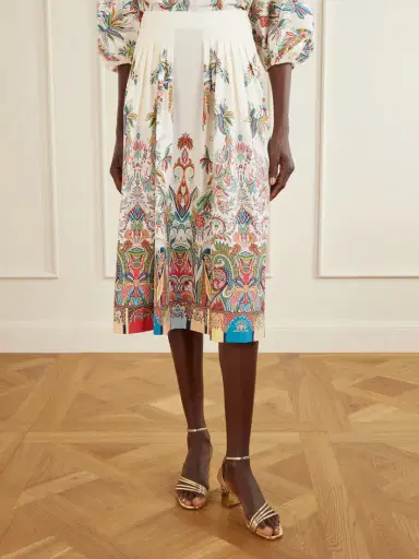Etro Paisley-print Cotton-poplin Midi Skirt | Thumbnail 3 Etro Paisley-print Cotton-poplin Midi Skirt | Thumbnail 3