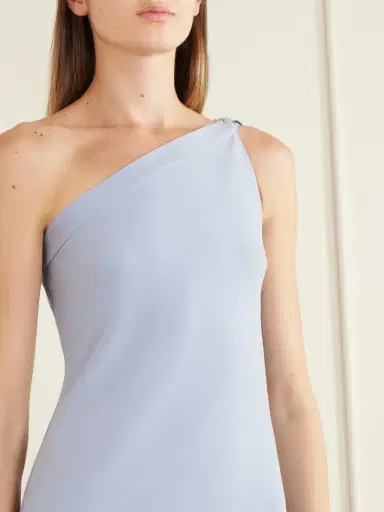 BERNADETTE Alexander One-shoulder Bow-detailed Crepe Gown | Thumbnail 4 BERNADETTE Alexander One-shoulder Bow-detailed Crepe Gown | Thumbnail 4