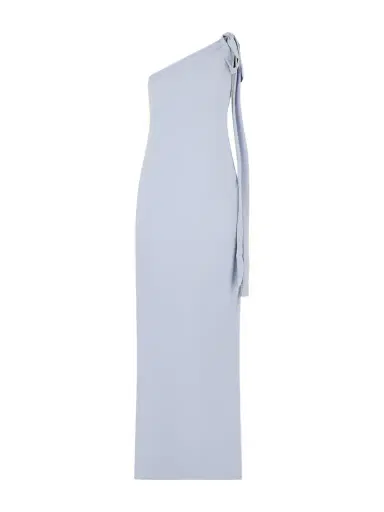 BERNADETTE Alexander One-shoulder Bow-detailed Crepe Gown | Thumbnail 1 BERNADETTE Alexander One-shoulder Bow-detailed Crepe Gown | Thumbnail 1