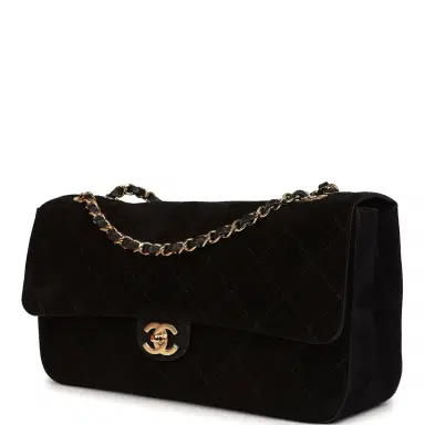 Chanel Chanel Maxi "Souplissimo" Small Flap Bag Black Suede Gold Hardware | Thumbnail 5 Chanel Chanel Maxi "Souplissimo" Small Flap Bag Black Suede Gold Hardware | Thumbnail 5