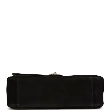Chanel Chanel Maxi "Souplissimo" Small Flap Bag Black Suede Gold Hardware | Thumbnail 6 Chanel Chanel Maxi "Souplissimo" Small Flap Bag Black Suede Gold Hardware | Thumbnail 6