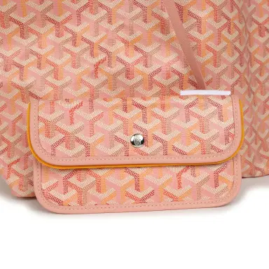 goyard Goyard Goyardine Powder Pink Saint Louis PM Tote Palladium Hardware | Thumbnail 8 goyard Goyard Goyardine Powder Pink Saint Louis PM Tote Palladium Hardware | Thumbnail 8