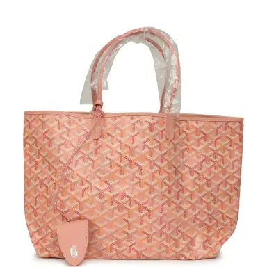 goyard Goyard Goyardine Powder Pink Saint Louis PM Tote Palladium Hardware | Thumbnail 1 goyard Goyard Goyardine Powder Pink Saint Louis PM Tote Palladium Hardware | Thumbnail 1