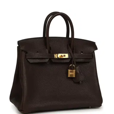 HERMÈS Hermes Birkin 25 Ebene Barenia Faubourg Gold Hardware | Thumbnail 2 HERMÈS Hermes Birkin 25 Ebene Barenia Faubourg Gold Hardware | Thumbnail 2
