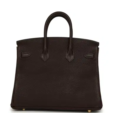 HERMÈS Hermes Birkin 25 Ebene Barenia Faubourg Gold Hardware | Thumbnail 4 HERMÈS Hermes Birkin 25 Ebene Barenia Faubourg Gold Hardware | Thumbnail 4