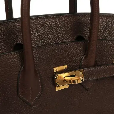 HERMÈS Hermes Birkin 25 Ebene Barenia Faubourg Gold Hardware | Thumbnail 7 HERMÈS Hermes Birkin 25 Ebene Barenia Faubourg Gold Hardware | Thumbnail 7
