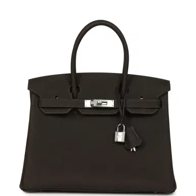 HERMÈS Hermes Birkin 30 Bai Brun Togo Palladium Hardware | Thumbnail 1 HERMÈS Hermes Birkin 30 Bai Brun Togo Palladium Hardware | Thumbnail 1