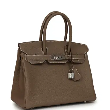 HERMÈS Hermes Birkin 30 Etoupe Togo Palladium Hardware | Thumbnail 2 HERMÈS Hermes Birkin 30 Etoupe Togo Palladium Hardware | Thumbnail 2