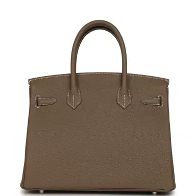 HERMÈS Hermes Birkin 30 Etoupe Togo Palladium Hardware | Thumbnail 4 HERMÈS Hermes Birkin 30 Etoupe Togo Palladium Hardware | Thumbnail 4