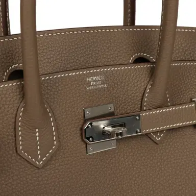 HERMÈS Hermes Birkin 30 Etoupe Togo Palladium Hardware | Thumbnail 7 HERMÈS Hermes Birkin 30 Etoupe Togo Palladium Hardware | Thumbnail 7