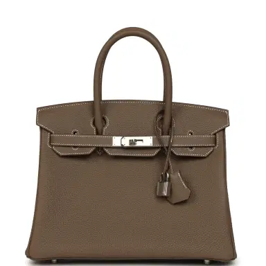 HERMÈS Hermes Birkin 30 Etoupe Togo Palladium Hardware | Thumbnail 1 HERMÈS Hermes Birkin 30 Etoupe Togo Palladium Hardware | Thumbnail 1