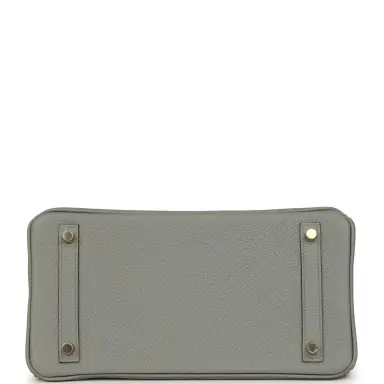 HERMÈS Hermes Birkin 30 Gris Mouette Togo Gold Hardware | Thumbnail 6 HERMÈS Hermes Birkin 30 Gris Mouette Togo Gold Hardware | Thumbnail 6