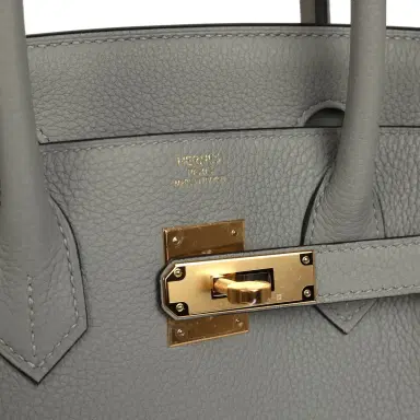 HERMÈS Hermes Birkin 30 Gris Mouette Togo Gold Hardware | Thumbnail 7 HERMÈS Hermes Birkin 30 Gris Mouette Togo Gold Hardware | Thumbnail 7