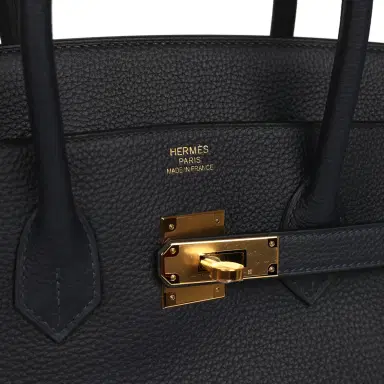HERMÈS Hermes Birkin 35 Bleu Nuit Togo Gold Hardware | Thumbnail 7 HERMÈS Hermes Birkin 35 Bleu Nuit Togo Gold Hardware | Thumbnail 7