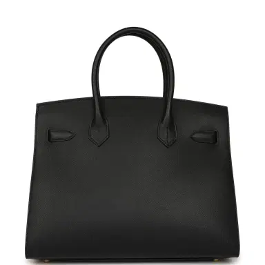 HERMÈS Hermes Birkin Sellier 30 Black Madame Gold Hardware | Thumbnail 4 HERMÈS Hermes Birkin Sellier 30 Black Madame Gold Hardware | Thumbnail 4