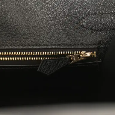 HERMÈS Hermes Birkin Sellier 30 Black Madame Gold Hardware | Thumbnail 9 HERMÈS Hermes Birkin Sellier 30 Black Madame Gold Hardware | Thumbnail 9