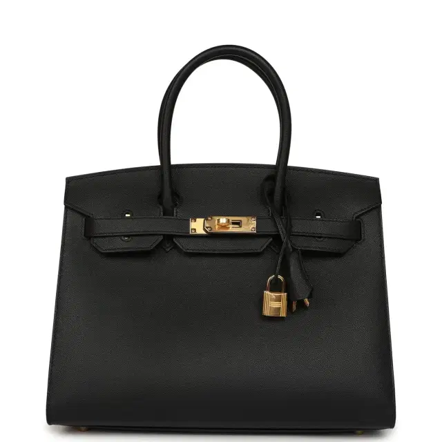 Hermes Birkin Sellier 30 Black Madame Gold Hardware Hermes Birkin Sellier 30 Black Madame Gold Hardware