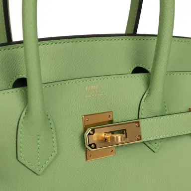 HERMÈS Hermes Birkin Sellier 30 Vert Criquet Epsom Gold Hardware | Thumbnail 7 HERMÈS Hermes Birkin Sellier 30 Vert Criquet Epsom Gold Hardware | Thumbnail 7