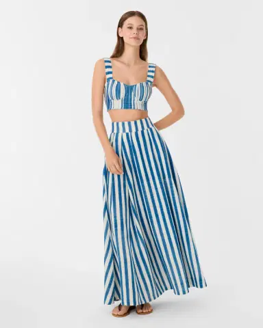Emporio Sirenuse Dalia Top in Ikat Stripes | Thumbnail 3 Emporio Sirenuse Dalia Top in Ikat Stripes | Thumbnail 3