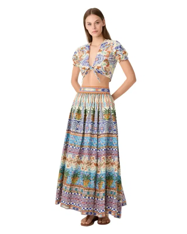Ombretta Skirt in Chimera Print Ombretta Skirt in Chimera Print