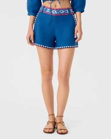 Emporio Sirenuse Shorts in Blue Horizon Print | Thumbnail 9 Emporio Sirenuse Shorts in Blue Horizon Print | Thumbnail 9