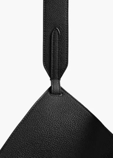 Khaite Mini Lotus Tote In Black Pebbled Leather | Thumbnail 4 Khaite Mini Lotus Tote In Black Pebbled Leather | Thumbnail 4