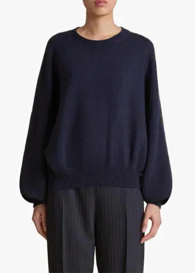 Khaite Margaux Sweater In Midnight | Thumbnail 3 Khaite Margaux Sweater In Midnight | Thumbnail 3