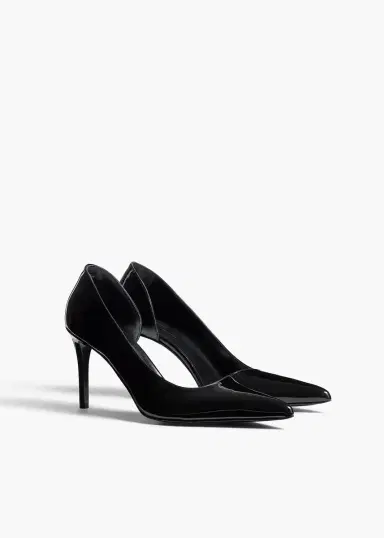 Khaite Jett D'orsay Pump In Black Patent Leather | Thumbnail 2 Khaite Jett D'orsay Pump In Black Patent Leather | Thumbnail 2