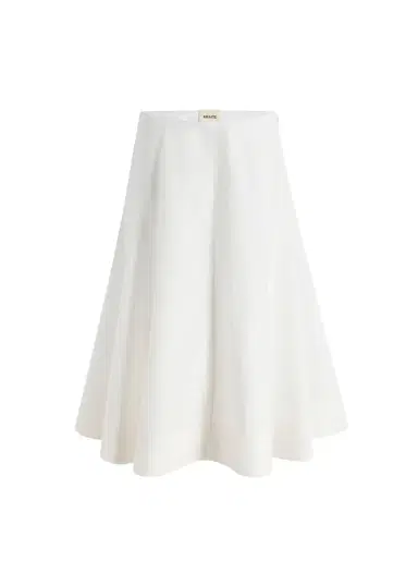 Khaite Artin Skirt In Chalk | Thumbnail 1 Khaite Artin Skirt In Chalk | Thumbnail 1