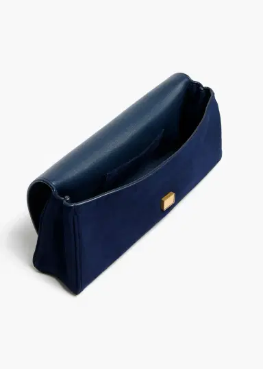 Khaite Audrey Clutch In Midnight Suede | Thumbnail 4 Khaite Audrey Clutch In Midnight Suede | Thumbnail 4