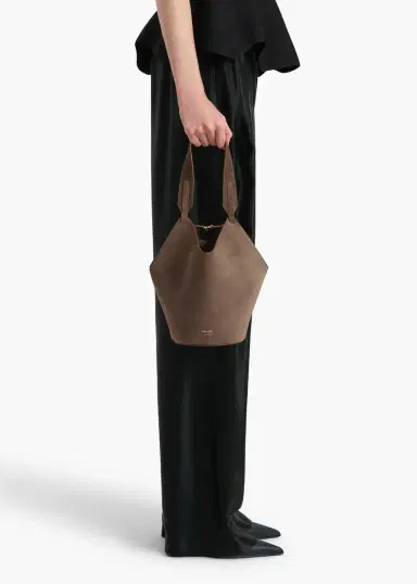 Khaite Mini Lotus Tote In Cedar Suede | Thumbnail 5 Khaite Mini Lotus Tote In Cedar Suede | Thumbnail 5