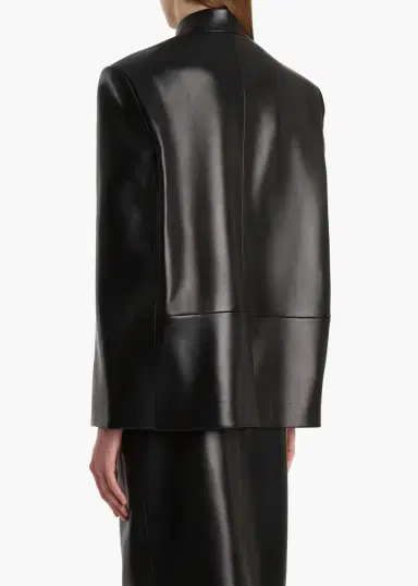 Khaite Dolso Jacket In Black Leather | Thumbnail 4 Khaite Dolso Jacket In Black Leather | Thumbnail 4