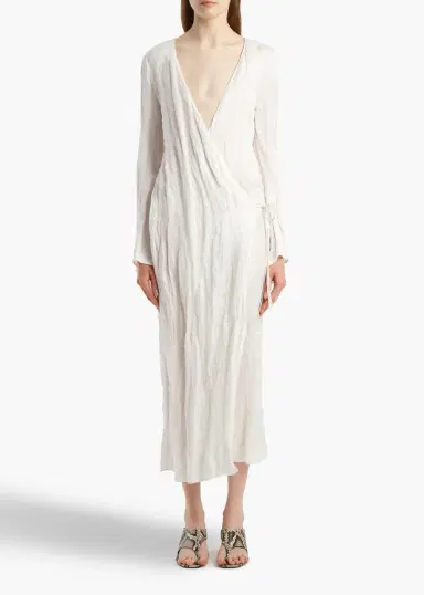 Khaite Rommi Dress In Chalk | Thumbnail 2 Khaite Rommi Dress In Chalk | Thumbnail 2