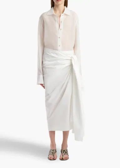 Khaite Jaylin Top In Chalk | Thumbnail 2 Khaite Jaylin Top In Chalk | Thumbnail 2