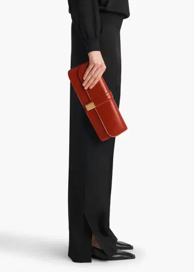 Khaite Blake Clutch In Ruby | Thumbnail 5 Khaite Blake Clutch In Ruby | Thumbnail 5
