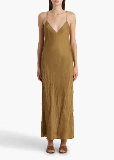 Khaite Taja Dress In Golden Ochre | Thumbnail 2 Khaite Taja Dress In Golden Ochre | Thumbnail 2