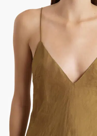 Khaite Taja Dress In Golden Ochre | Thumbnail 4 Khaite Taja Dress In Golden Ochre | Thumbnail 4
