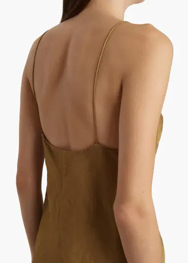 Khaite Taja Dress In Golden Ochre | Thumbnail 5 Khaite Taja Dress In Golden Ochre | Thumbnail 5