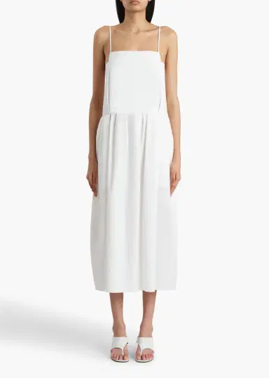 Khaite Adira Dress In Chalk | Thumbnail 3 Khaite Adira Dress In Chalk | Thumbnail 3